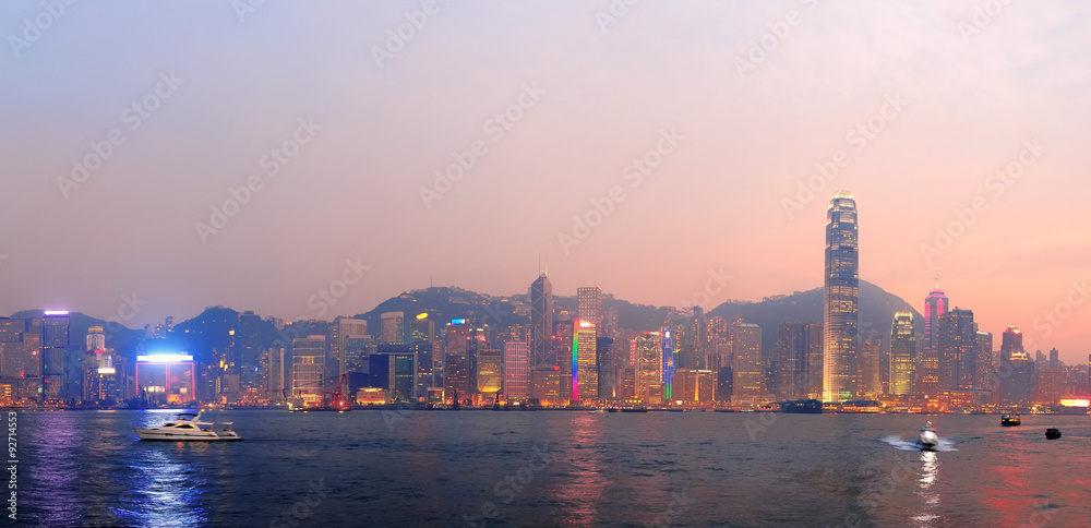 Obraz premium Hong Kong morning panorama