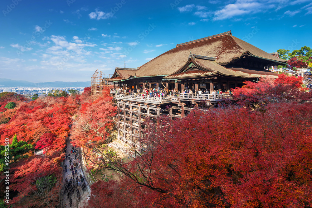 Kiyomizu-dera Temple in the autumn season, Japan Kiyomizu-dera Temple in the autumn season, Japan