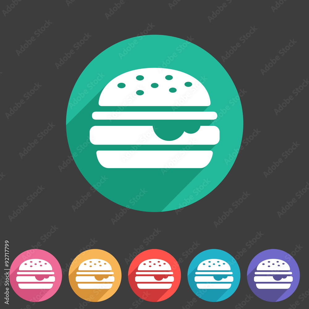 Hamburger burger icon flat web sign symbol logo label Hamburger burger icon flat web sign symbol logo label