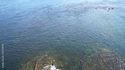 Sunken ship on the river Biya and views of the villages Artybash and Iogach, and view of the lake Teletskoye in summer.