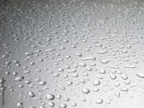 Wallpaper Mural drops of water on the car after rain Torontodigital.ca