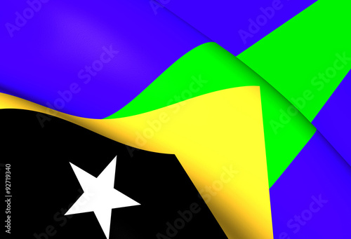 Flag of Manatuto District, East Timor. photo