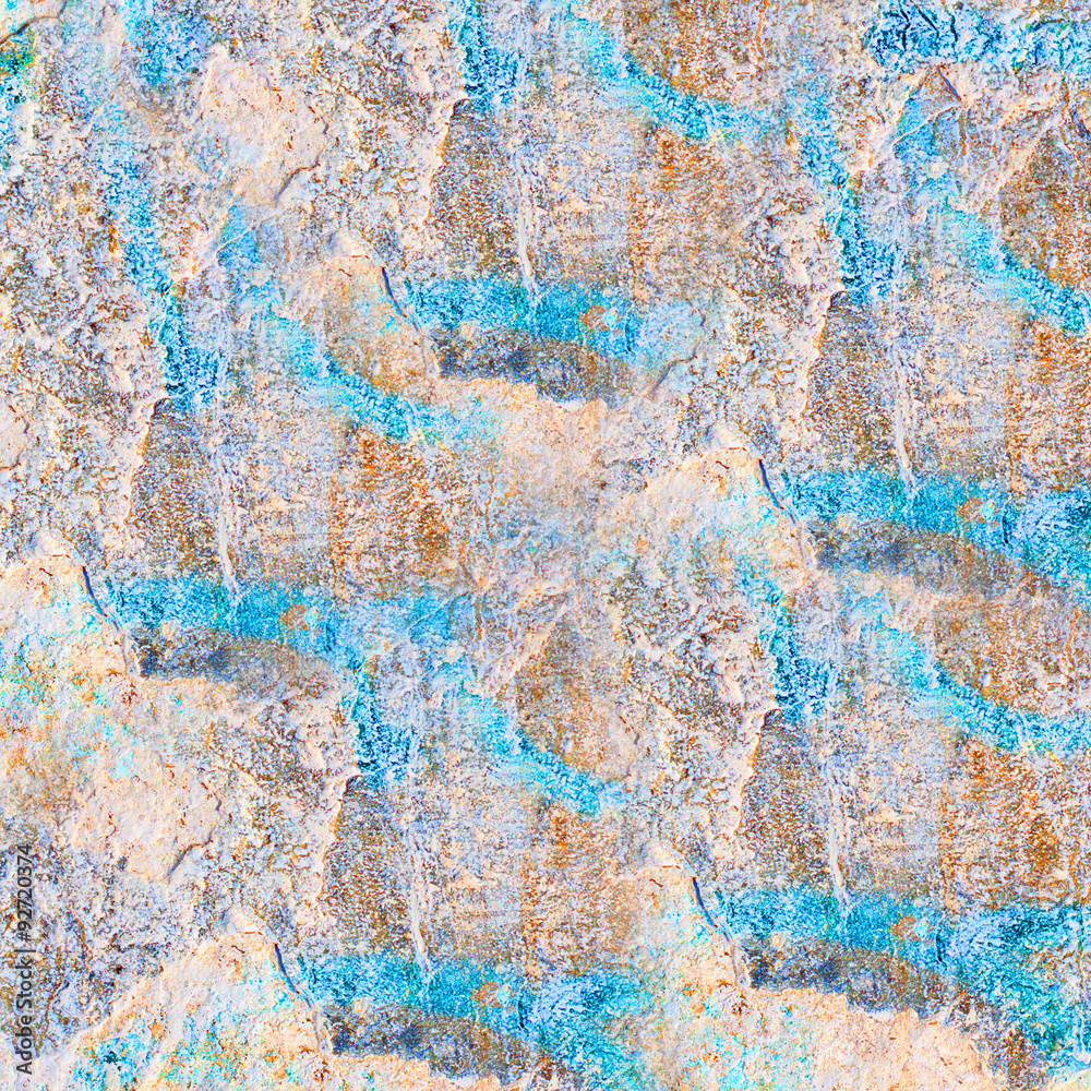 Fototapeta premium texture or background wall of shabby paint and plaster cracks