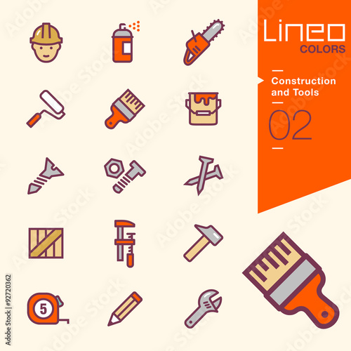 Lineo Colors - Construction and Tools icons