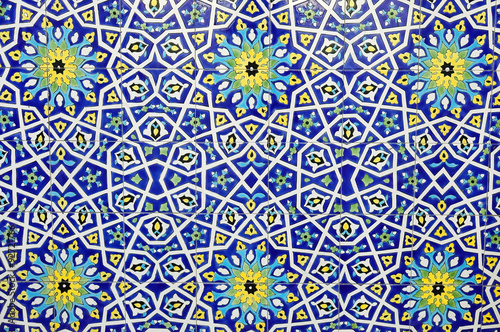 Traditional Moroccan tile pattern background