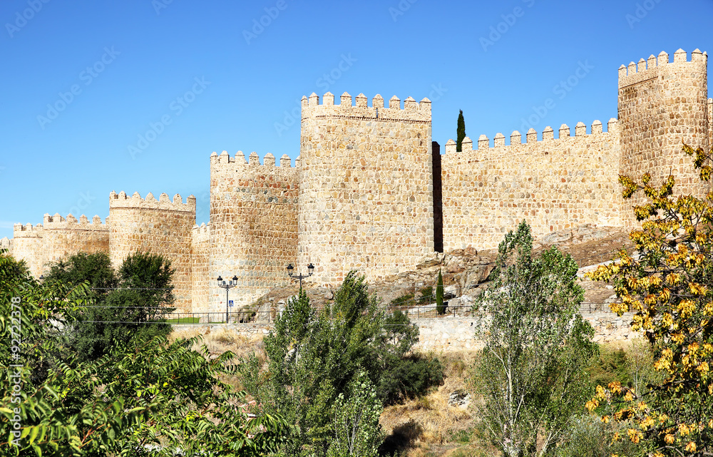 City wall of Avila