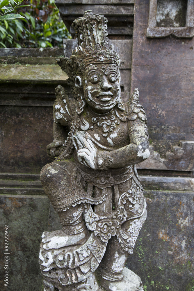 Stone sculpture on entrance door of temple