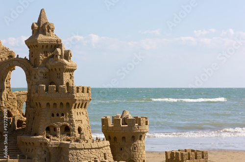 Sand Castle on the Beach