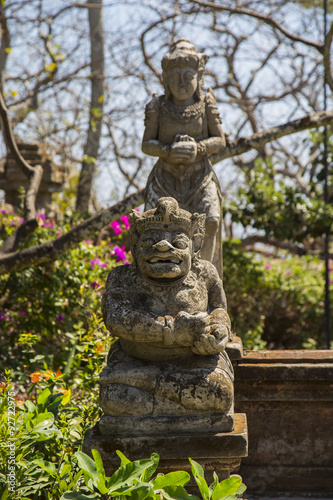 Stone sculpture on entrance door of temple