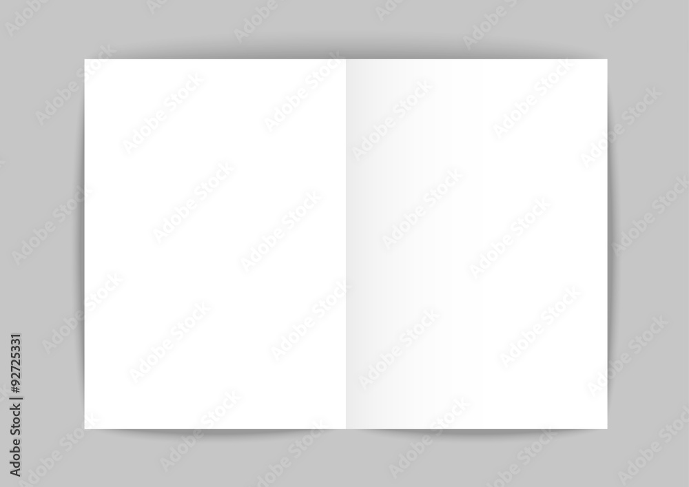 Sheet of paper on white  background.Vector