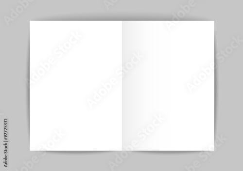 Photo Sheet of paper on white  background.Vector