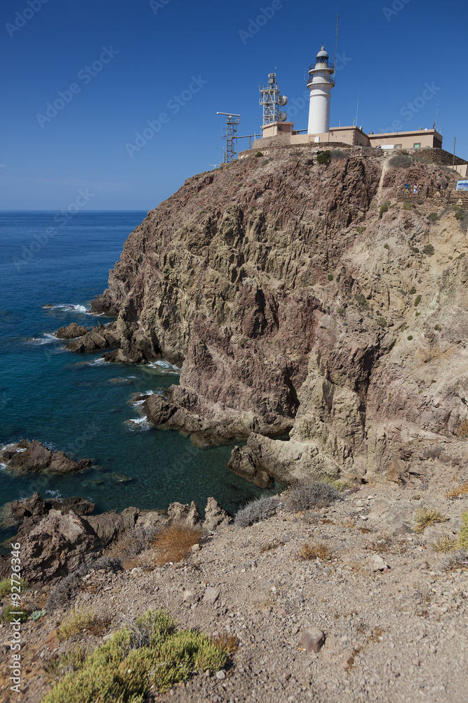 Cabo de Gata Lighthouse, Cabo de Gata-Nijar Natural Park, Almeri