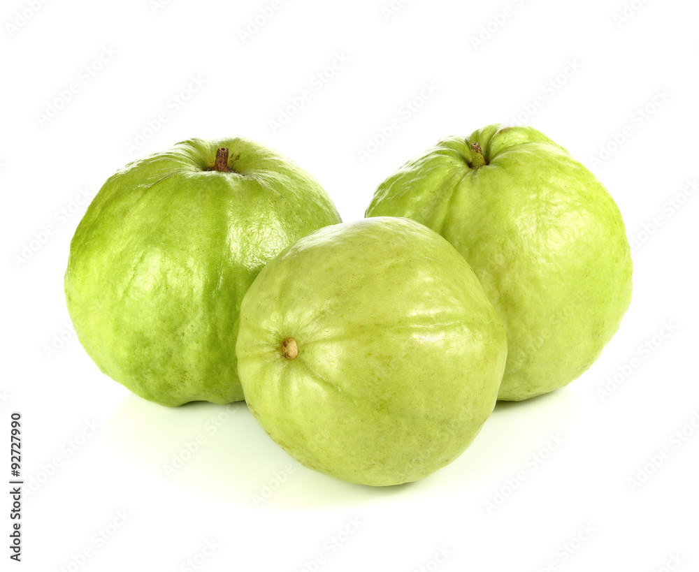 guava fruit isolated on white background guava fruit isolated on white background