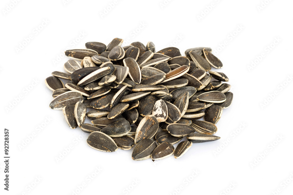 sunflower seeds isolated on white sunflower seeds isolated on white