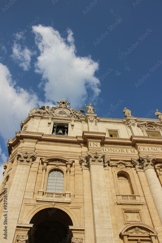 Rome,Italy,Basilica di San Pietro,fragment,sky,cloud.