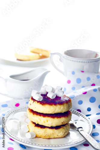 Traditional ukrainian cottage cheese cakes  photo