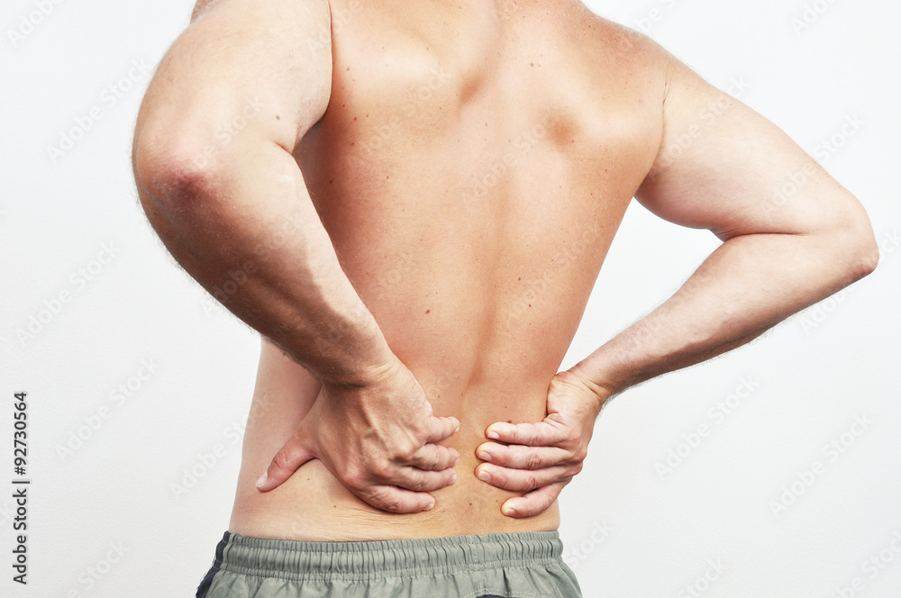 Man having a backache