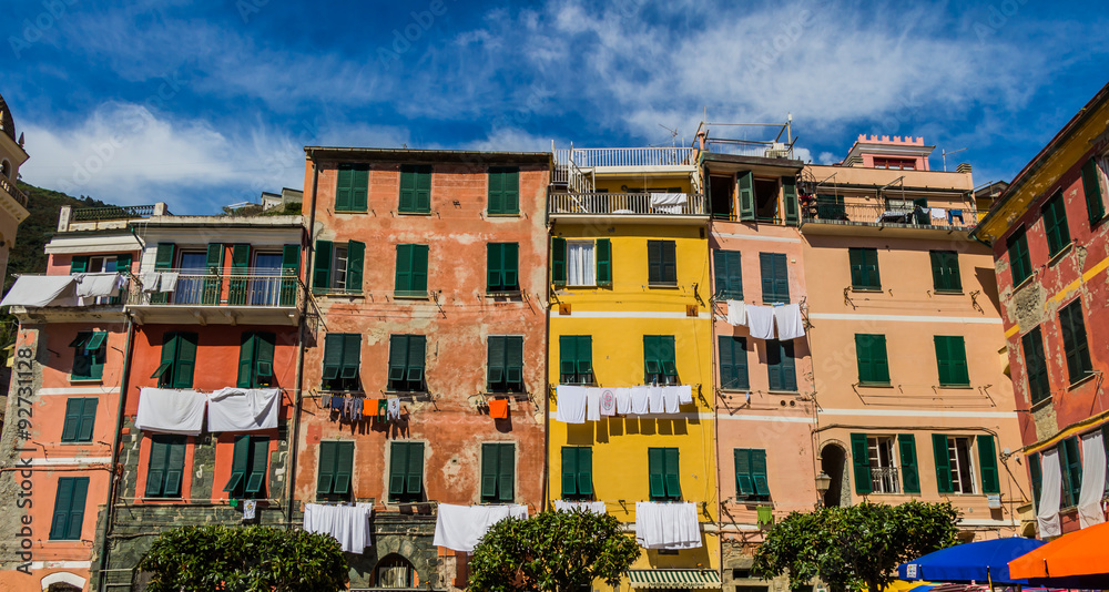 Beautiful Vernazza village in Cinque Terre National Park, Italy.