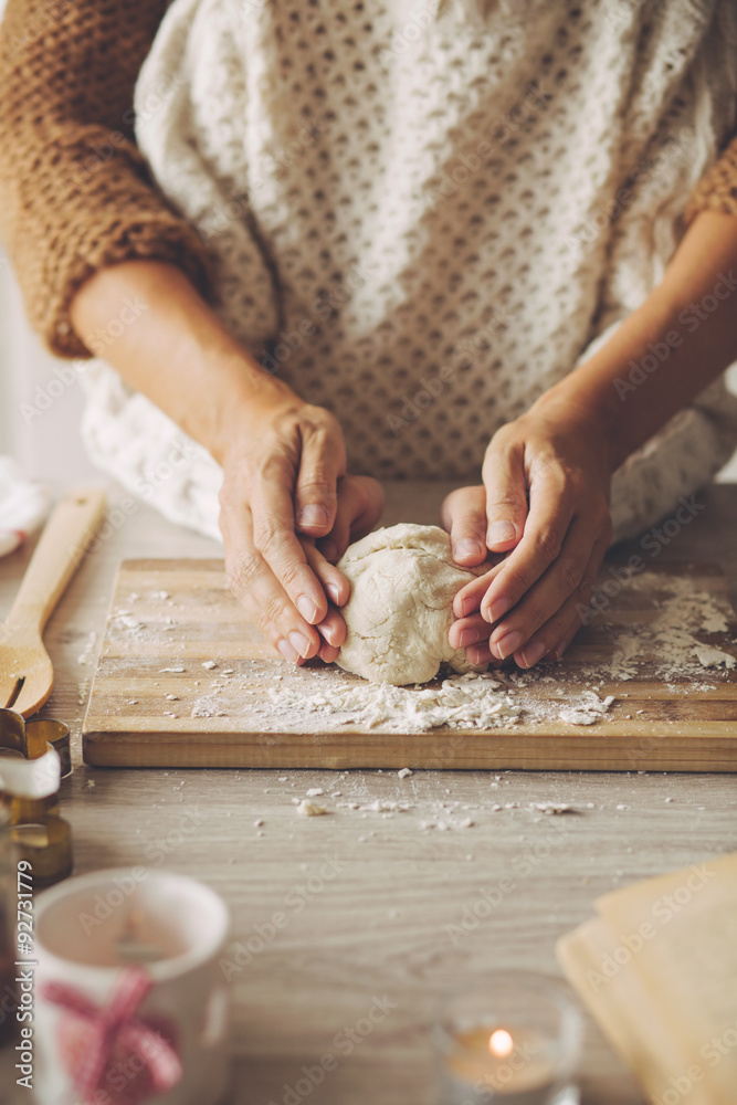 Cooking holiday pie