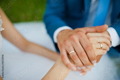 hands of newlywed