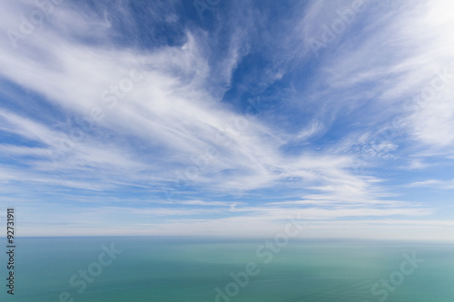 Sea with clouds