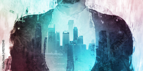 Businessman Corporate Cityscape