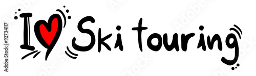Ski touring love