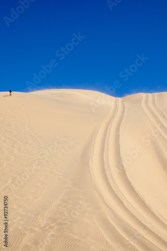 Deserto della Namibia  percorso con automobile