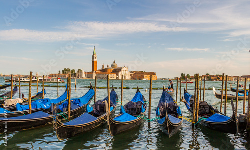 Venice cityscape, water canals and traditional buildings. Italy, Europe. © daliu