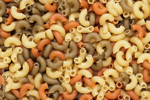 dry uncooked pasta texture background