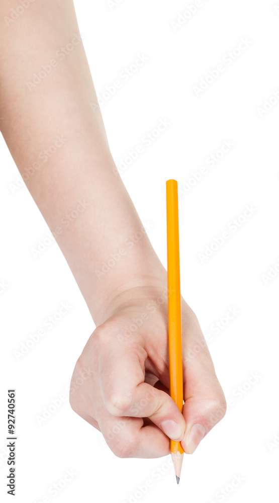 hand drafts by lead pencil isolated on white hand drafts by lead pencil isolated on white