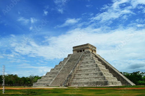 Mayan pyramid of Kukulkan in Mexico