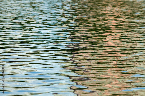 Reflection of water in lake.