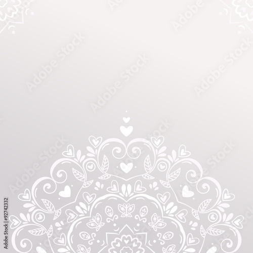 Delicate abstract background with mandala ornament