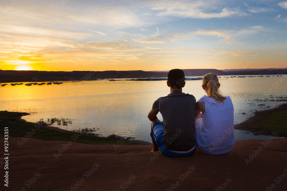 Fototapeta premium Loving Couple at the Start of a Day
