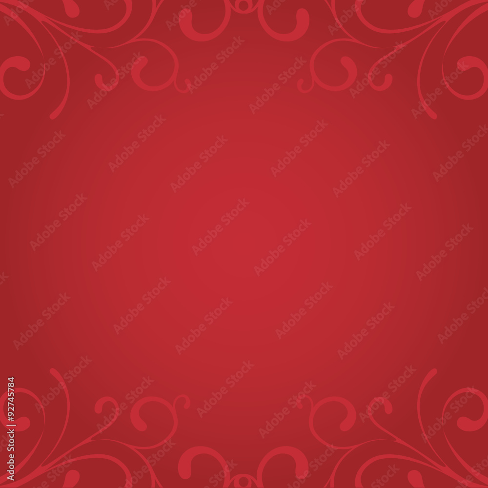 Nobel Red Background with Ornaments