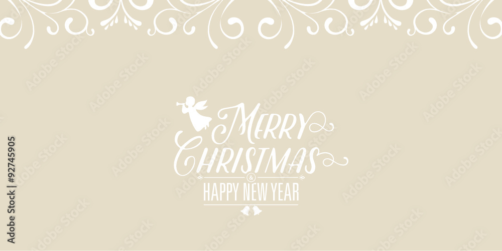 Elegant Christmas Card with Greetings
