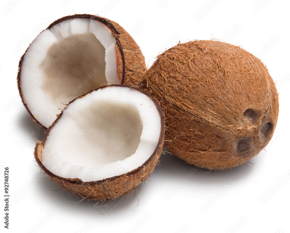 Coconuts isolated on white background Coconuts isolated on white background