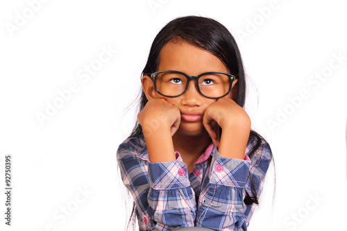 Little Girl Showing Bored Gesture