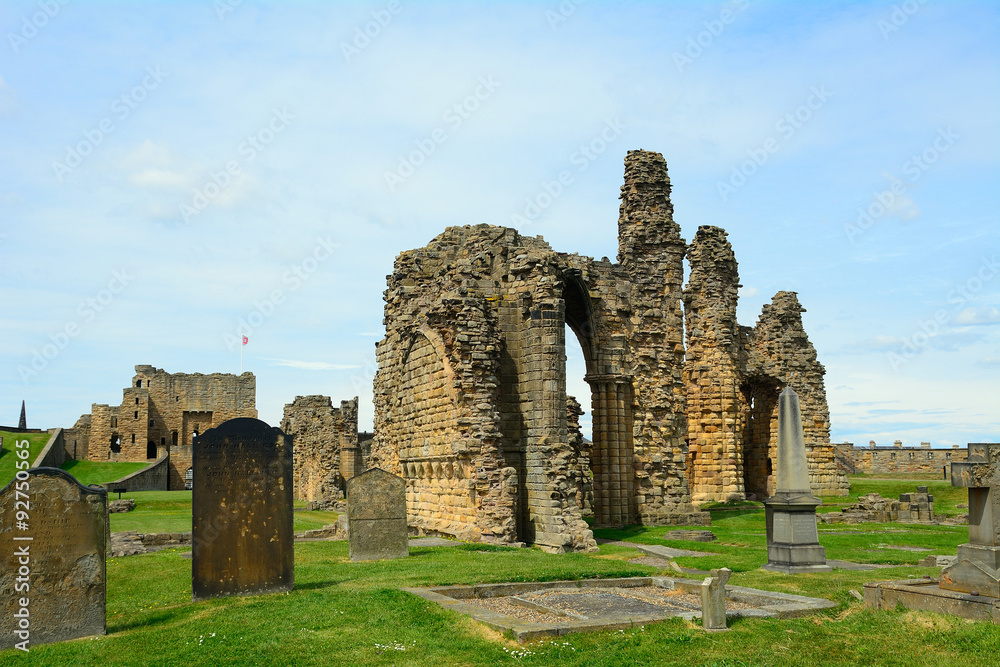 Ruins of the nunnery and the fort, Tynemouth, England