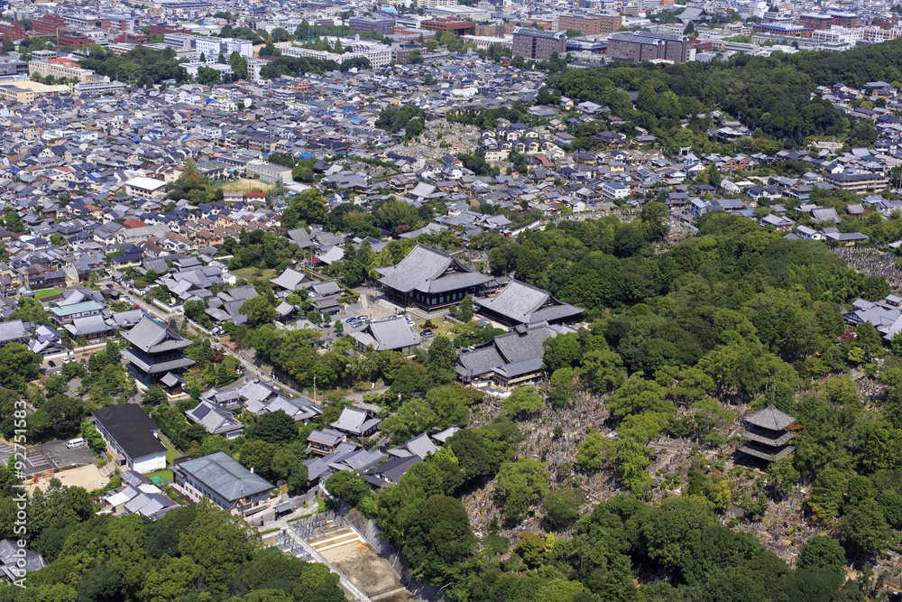 光明寺周辺の町並み／京都の寺院周辺の町並み
