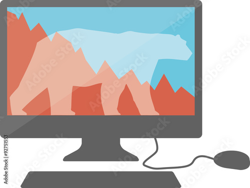 Computer Illustration (bearish stock market)
