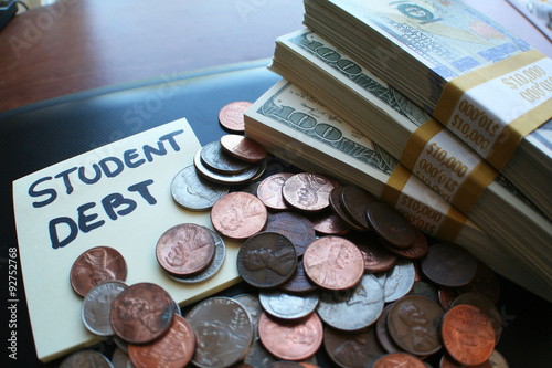 Student debt stock photo photo