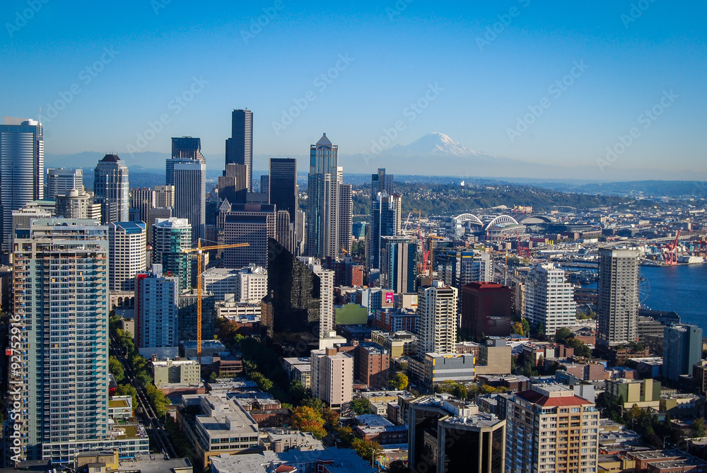 Obraz premium Seattle Washington Skyline
