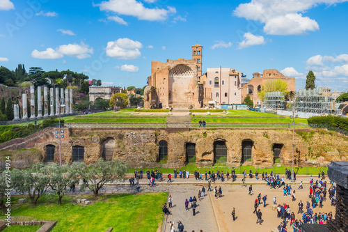 The Roman Forum in Rome, Italy