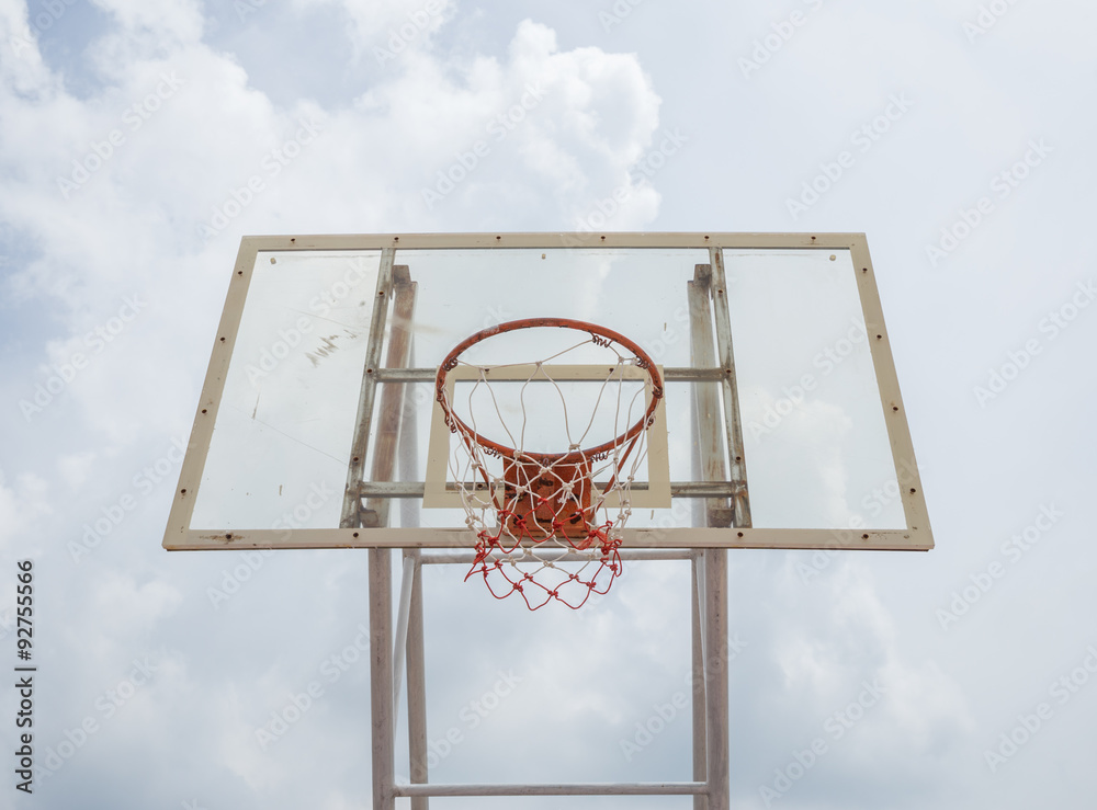 Naklejka premium basketball hoop stand