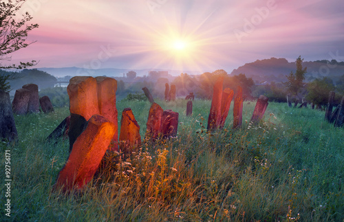 Photography Jewish Cemetery at dawn