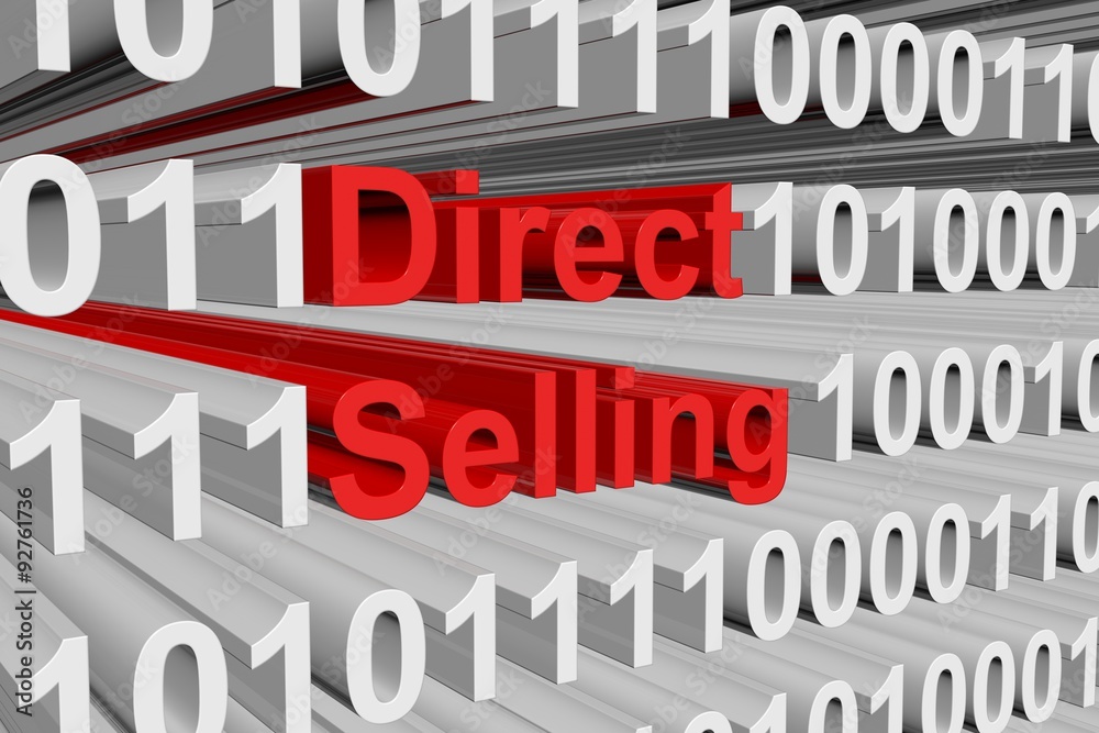 Direct Selling is presented in the form of binary code