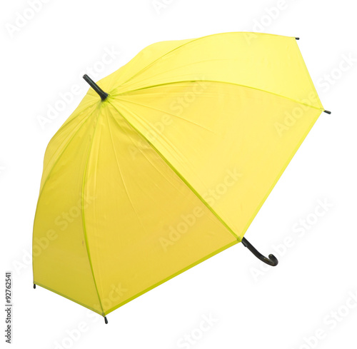 yellow umbrella isolated