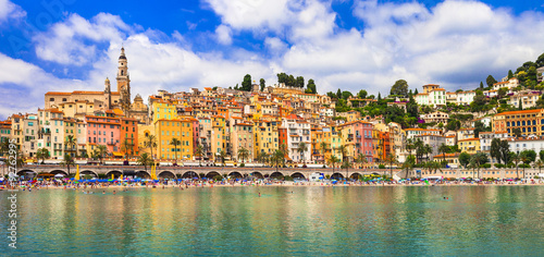 colorful Menton - holidays in south of France